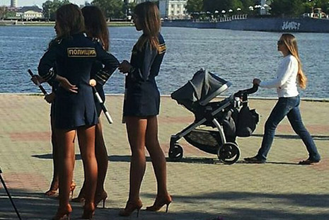 Russian Policewomen to Be Disciplined for Wearing Short Skirts