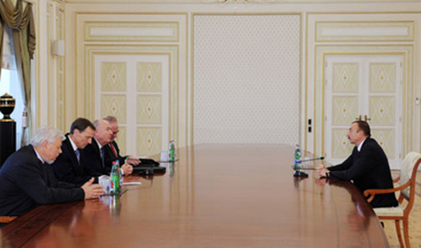 President Aliyev receives OSCE MG co-chairs