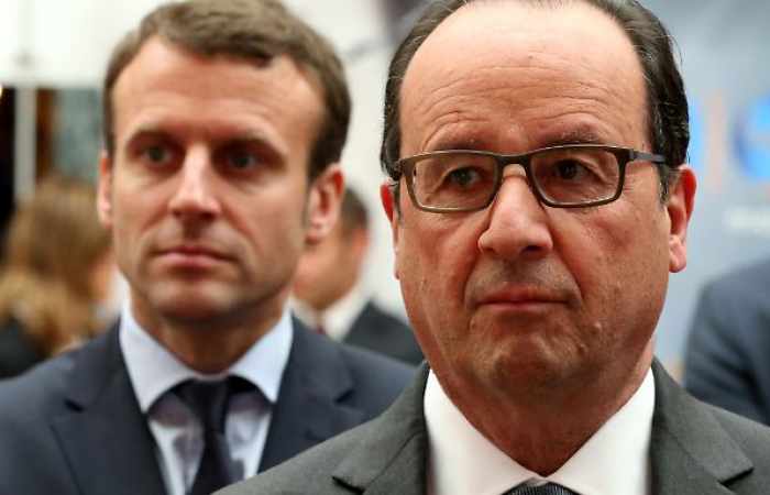 Staatschef Hollande wirbt für Macron