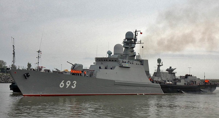 ?About 40 Russian warships released to the Caspian Sea for exercises
