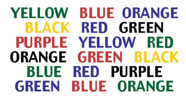 `Stroop effect`- you can TEST  yourself