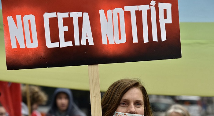 Les Espagnols se mobilisent contre le Ceta et le TTIP