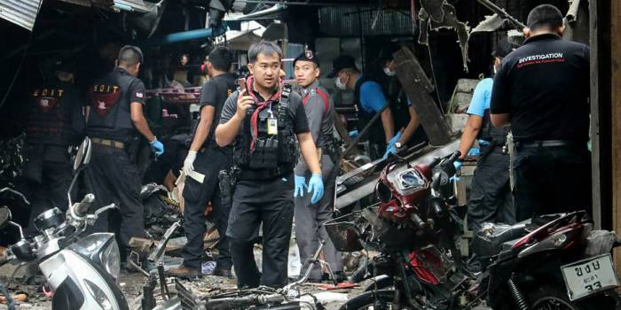 Thaïlande : trois morts dans l'explosion d'une bombe sur un marché dans le sud