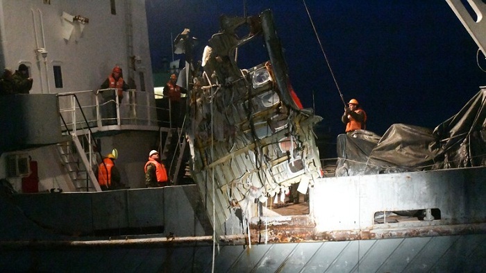 Une boîte noire du TU-154 aurait été retrouvée en mer Noire