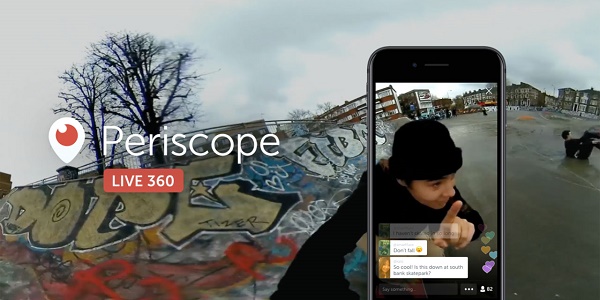 Twitter et Periscope se lancent dans la vidéo à 360°