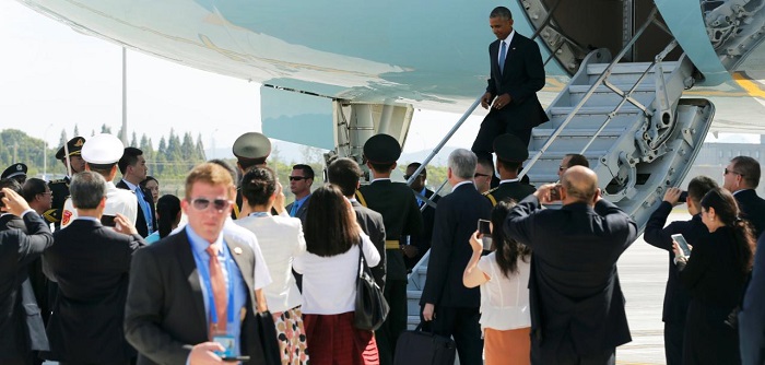 Eklat bei Obamas Eintreffen - „Das ist unser Land!“