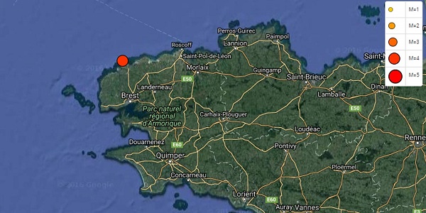 Un séisme de magnitude 3,9 secoue Brest