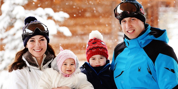 Kate et William dévoilent des photos de leurs vacances au ski PHOTOS