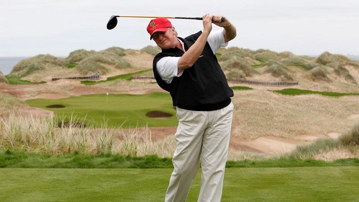 Donald Trump, un passionné impliqué dans le monde du golf - VIDÉO