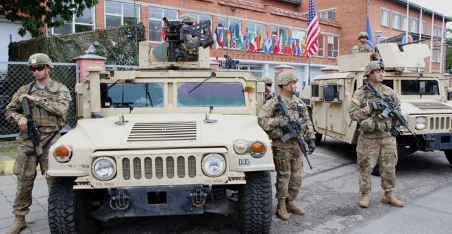 Opening ceremony for Nato command units in Eastern Europe