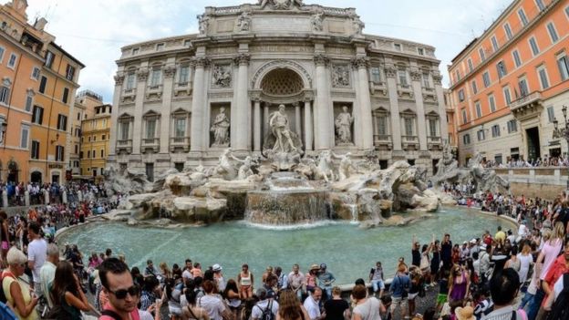 Trevi fountain in Rome: Iconic monument renovated