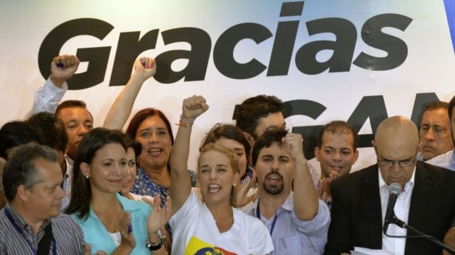 Venezuela opposition wins parliamentary majority