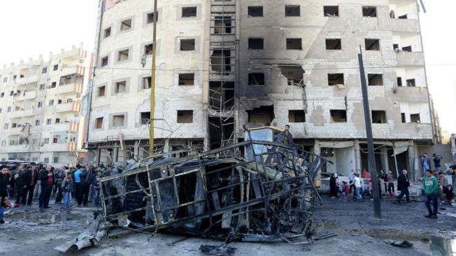 Syria conflict: Dozens killed near Sayyida Zeinab shrine