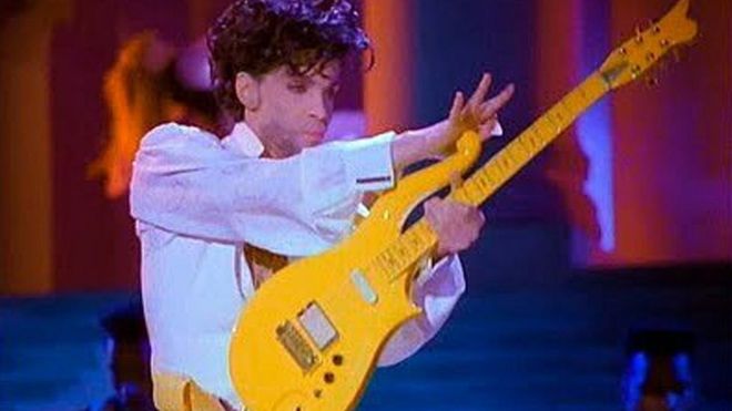 Prince`s Yellow Cloud guitar fetches $137,500 at US auction