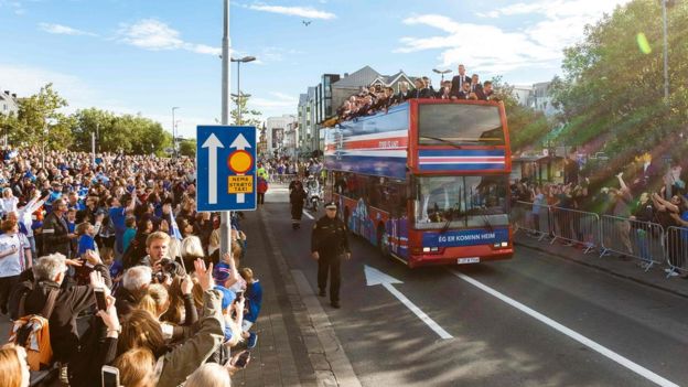 Euro 2016: Iceland team returns home to hero`s welcome