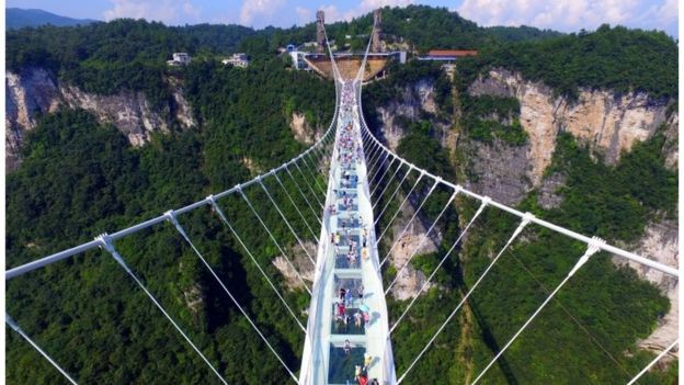 Glass bridge: China opens world`s highest and longest