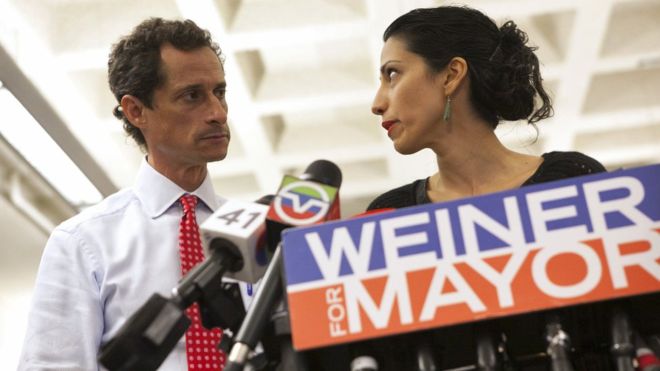 Anthony Weiner scandal: Huma Abedin splits from sexting husband