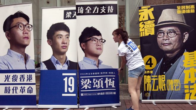 Hong Kong votes in first major poll since pro-democracy protests