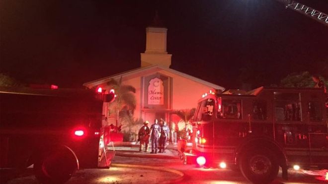 Orlando nightclub shooting: Fire set at gunman`s mosque