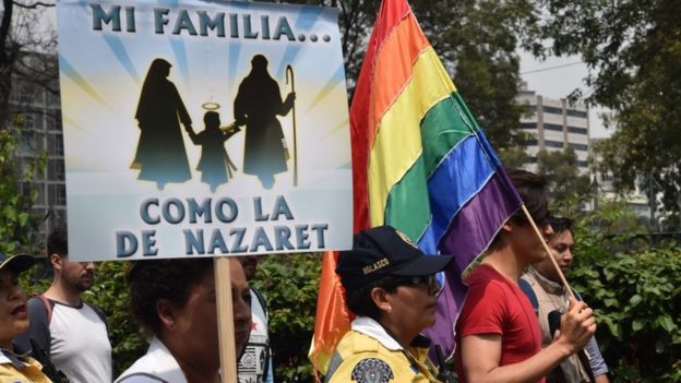 Mexico: Thousands protest against same-sex marriage proposal