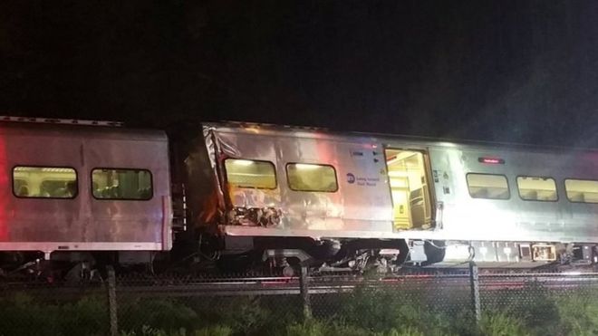 Passenger train derails near New York