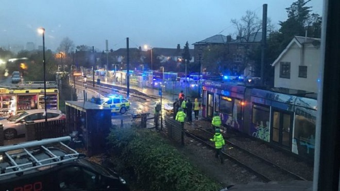 Five trapped, 40 injured after tram overturns in London