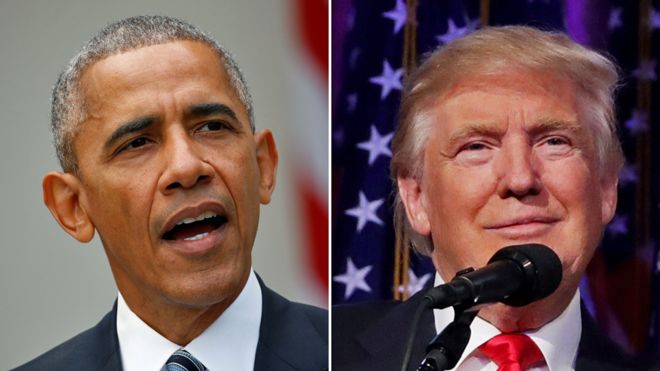 Donald Trump est arrivé à la Maison Blanche pour rencontrer Barack Obama