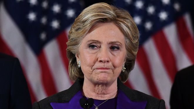 Trump election: Clinton blames  defeat on FBI director