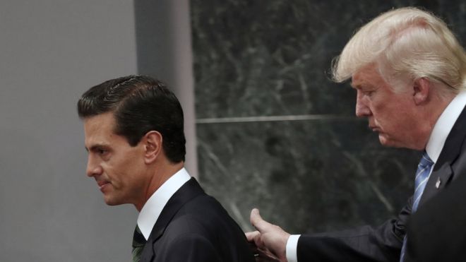 El gobierno de Peña Nieto niega que Trump haya amenazado con enviar tropas a México