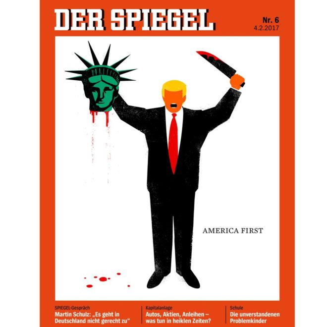 Der Spiegel: Trump beheading cover sparks criticism