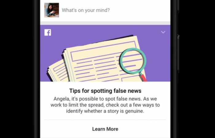 Facebook to tackle fake news with educational campaign
