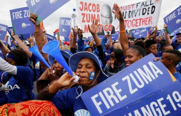 Anti-Zuma protests across South Africa