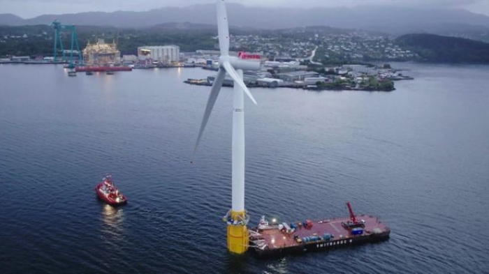 World's first floating wind farm emerges off coast of Scotland