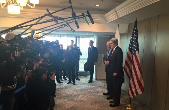 Lavrov-Kerry meeting begins in Munich