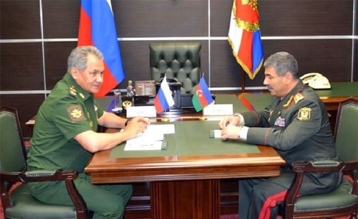 Defense Minister Zakir Hasanov departs for Russia