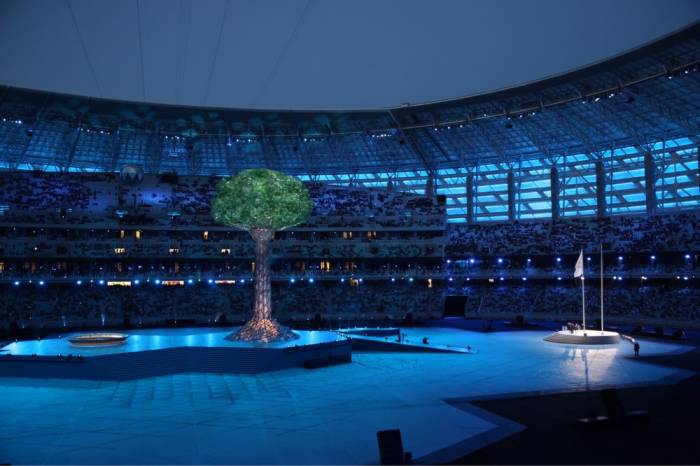 In Baku Abschlussfeier der vierten Islamischen Spiele der Solidarität stattgefunden 