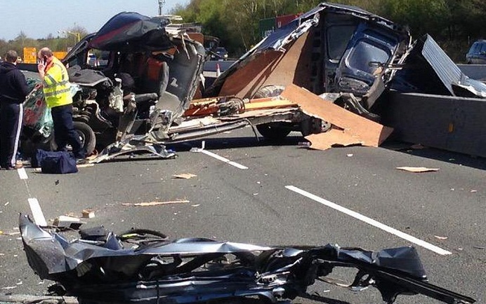 17 killed in multi-vehicle accident on busy Uganda highway