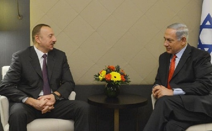 Azerbaijani president meets with Israeli PM