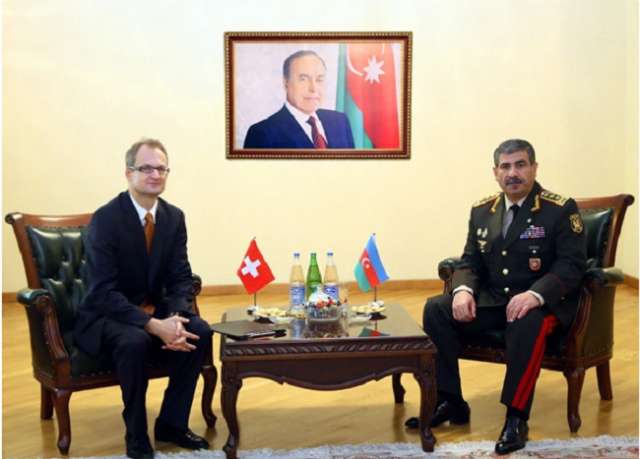Defense Minister met with Swiss Ambassador to Azerbaijan