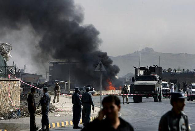 Huge blast occurs near Russian embassy in Kabul