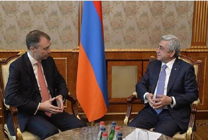 Le représentant spécial de l'UE et Serge Sarkissian discute du Karabakh