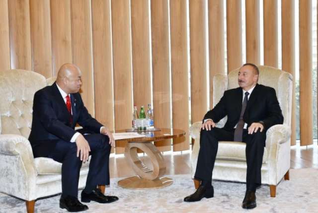 Ilham Aliyev meets Japan's parliamentary vice-minister for foreign affairs