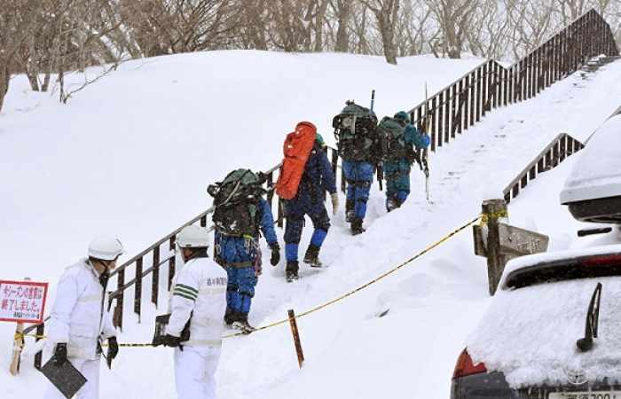 Un alud de nieve causa muertos en Japón