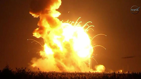 Unmanned NASA-contracted rocket explodes 