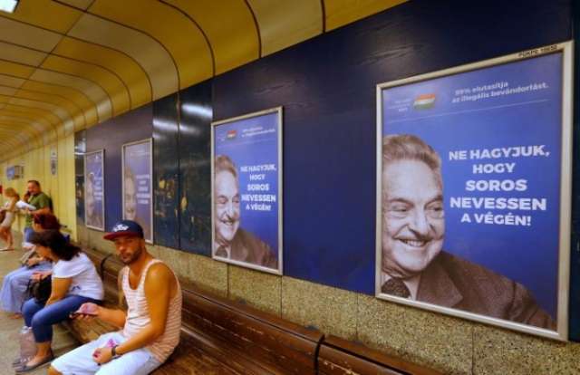 Hungary's anti-Soros posters recall 'Europe's darkest hours'