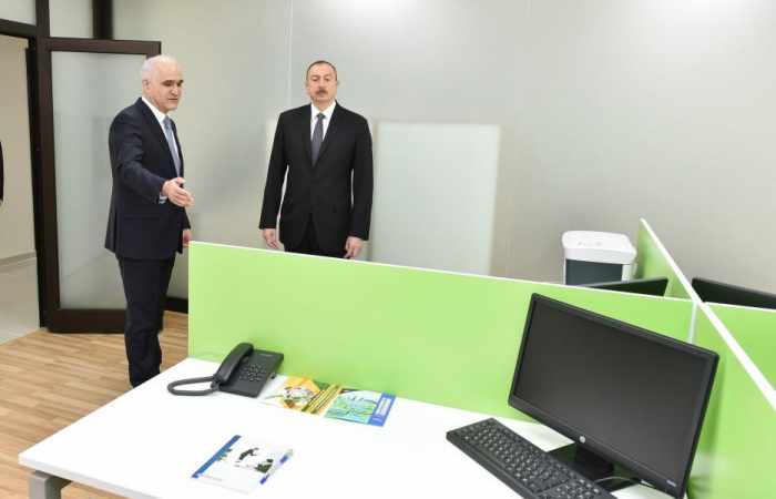 Ilham Aliyev views Aran Regional Development Center in Yevlakh