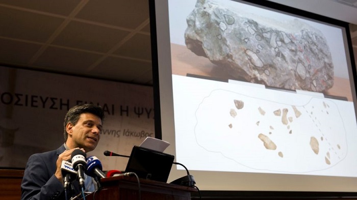 Archaeologist says he`s found part of throne of ancient Greek kings