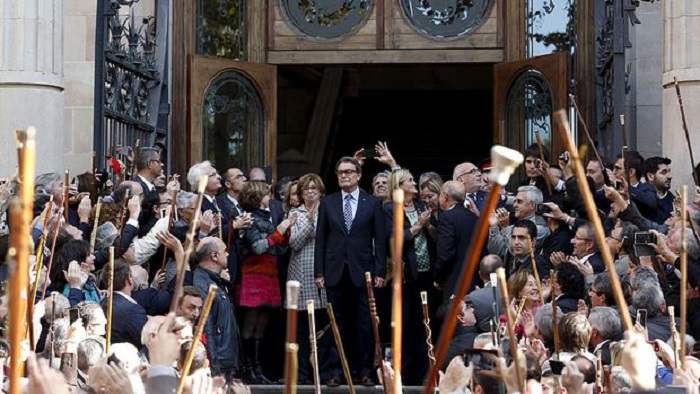 Triumphzug für katalanischen Separatistenführer