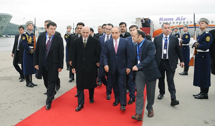 Afghan president arrives in Azerbaijan