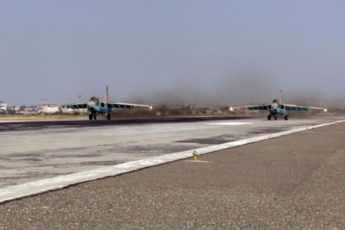 Attack aircrafts carry out training flights in Nakhchivan -
PHOTOS